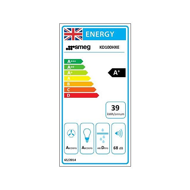 Smeg KD100HXE 100cm Opera Chimney Hood, Stainless Steel