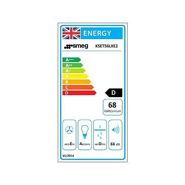 Smeg KSET56LXE2 56cm Telescopic Slide Away Hood