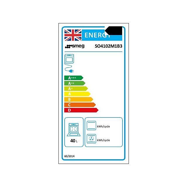 Smeg SO4102M1B3 45cm Linea Combi Microwave , Black