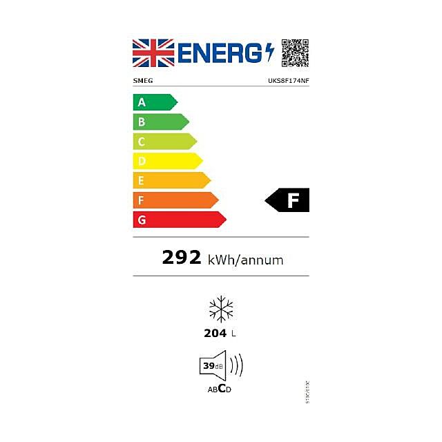 Smeg UKS8F174NF 60cm Integrated In Column Frost Free Freezer