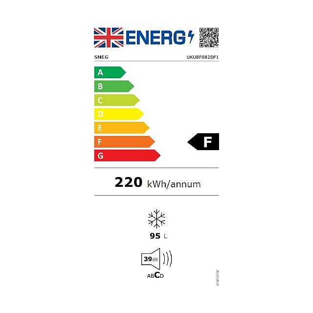 Smeg UKU8F082DF1 60cm Integrated Built Under Freezer