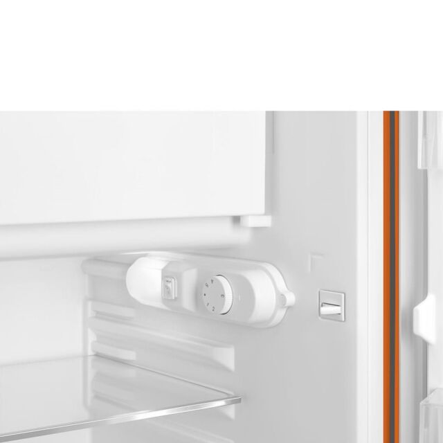 Smeg FAB10ROR5 55cm Fridge with Icebox Right Hand Hinge, Orange