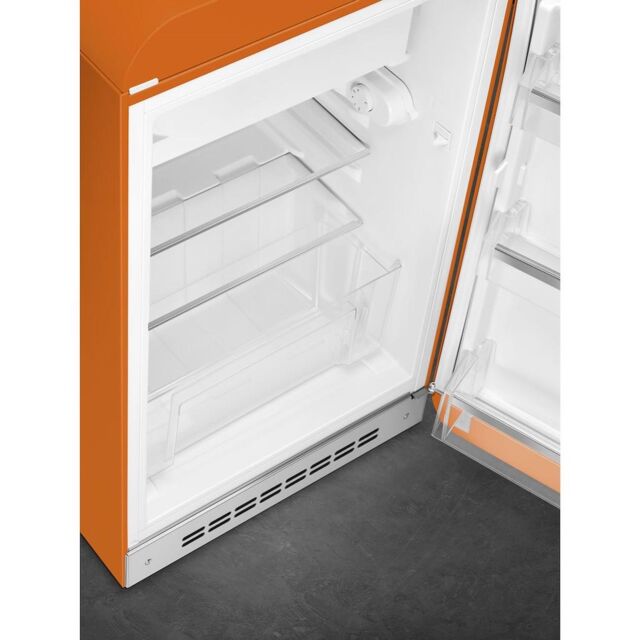 Smeg FAB10ROR5 55cm Fridge with Icebox Right Hand Hinge, Orange