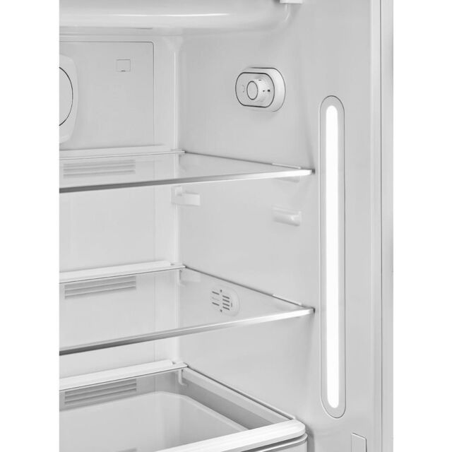 Smeg FAB28RDRB5 60cm 50s Style Right Hand Hinge Fridge with Icebox Ruby, Red