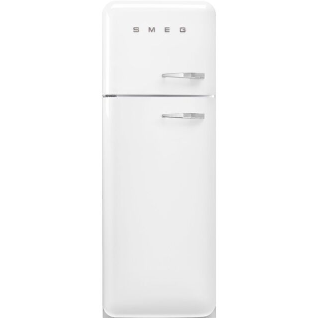 Smeg FAB30LWH5UK 60cm 50s Style Left Hand Hinge Fridge over No Frost Freezer