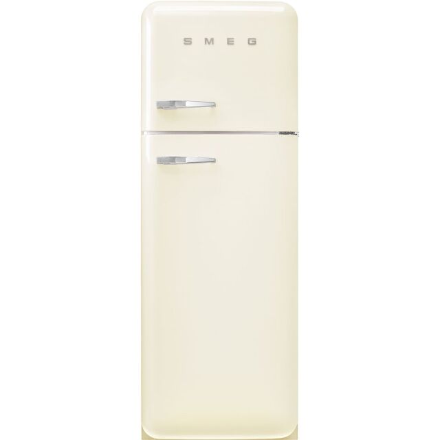 Smeg FAB30RCR5UK 60cm 50s Style Right Hand Hinge Freezer over Fridge, Cream