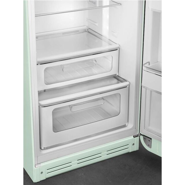 Smeg FAB30RPG5UK 60cm 50s Style Right Hand Hinge Freezer over Fridge, Pastel