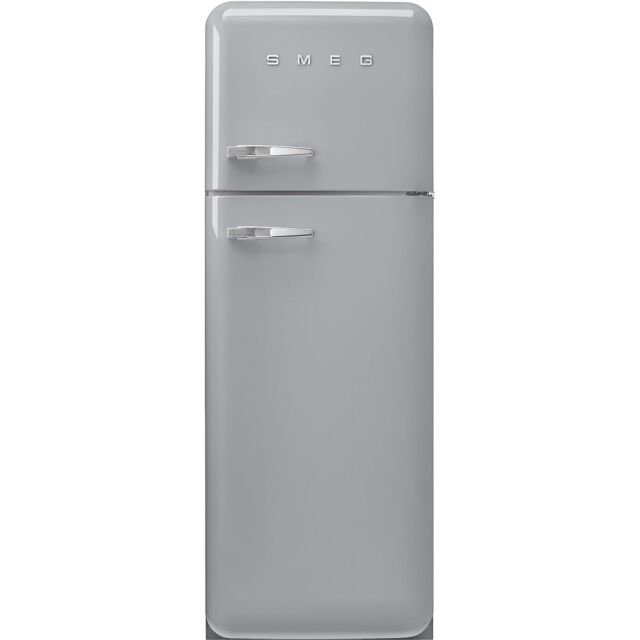 Smeg FAB30RSV5 60cm 50s Style Right Hand Hinge Freezer over Fridge, Silver