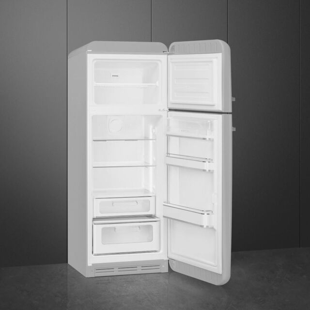 Smeg FAB30RSV5 60cm 50s Style Right Hand Hinge Freezer over Fridge, Silver