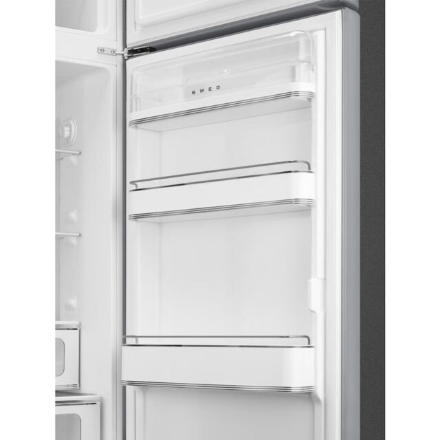 Smeg FAB30RSV5 60cm 50s Style Right Hand Hinge Freezer over Fridge, Silver