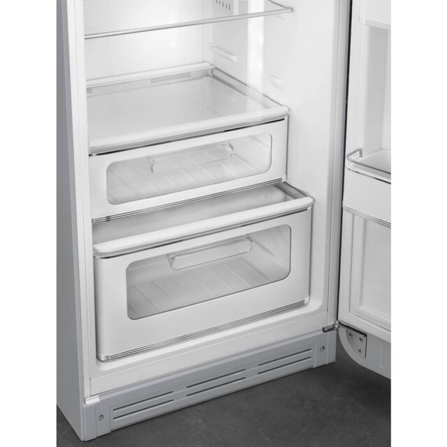 Smeg FAB30RSV5 60cm 50s Style Right Hand Hinge Freezer over Fridge, Silver
