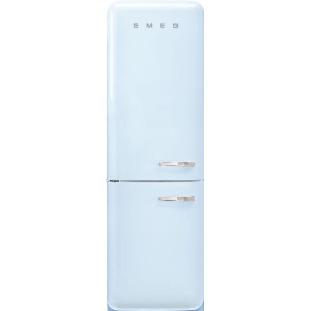 Smeg FAB32LPB5UK 60cm 50s Style Left Hand Hinge Fridge Freezer, Pastel Blue