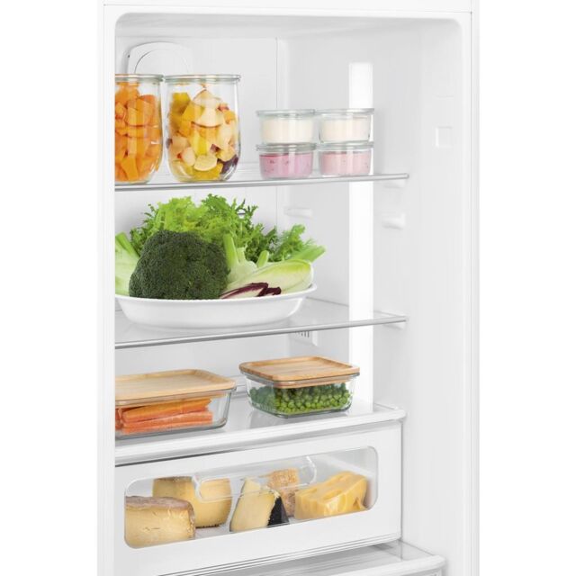 Smeg FAB32LPK5 60cm 50s Style Left Hand Hinge Fridge over Freezer, Pink