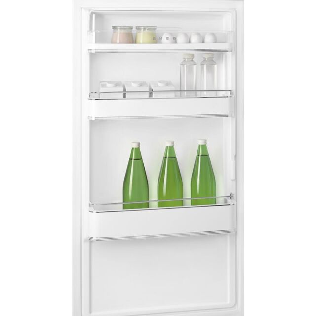 Smeg FAB32LPK5 60cm 50s Style Left Hand Hinge Fridge over Freezer, Pink