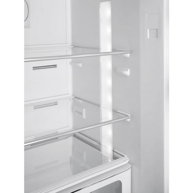 Smeg FAB32RBL5UK 60cm 50s Style Right Hand Hinge Fridge Freezer, Black