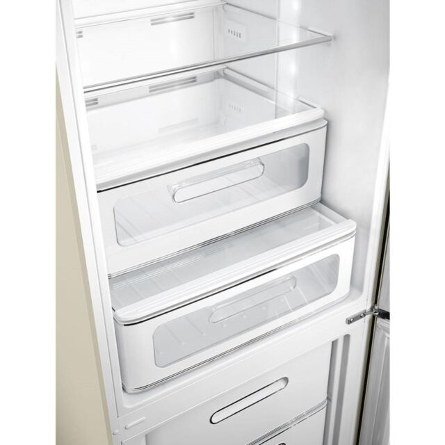Smeg FAB32RCR5UK 60cm 50s Style Right Hand Hinge Fridge Freezer, Cream
