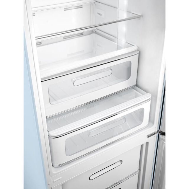 Smeg FAB32RPB5UK 60cm 50s Style Right Hand Hinge Fridge Freezer, Pastel Blue