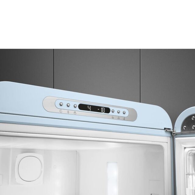 Smeg FAB32RPB5UK 60cm 50s Style Right Hand Hinge Fridge Freezer, Pastel Blue