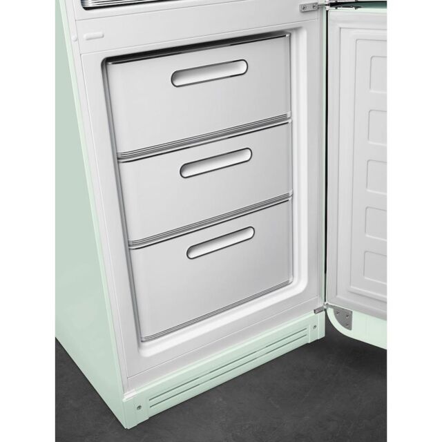 Smeg FAB32RPG5UK 60cm 50s Style Right Hand Hinge Fridge Freezer, Pastel Green