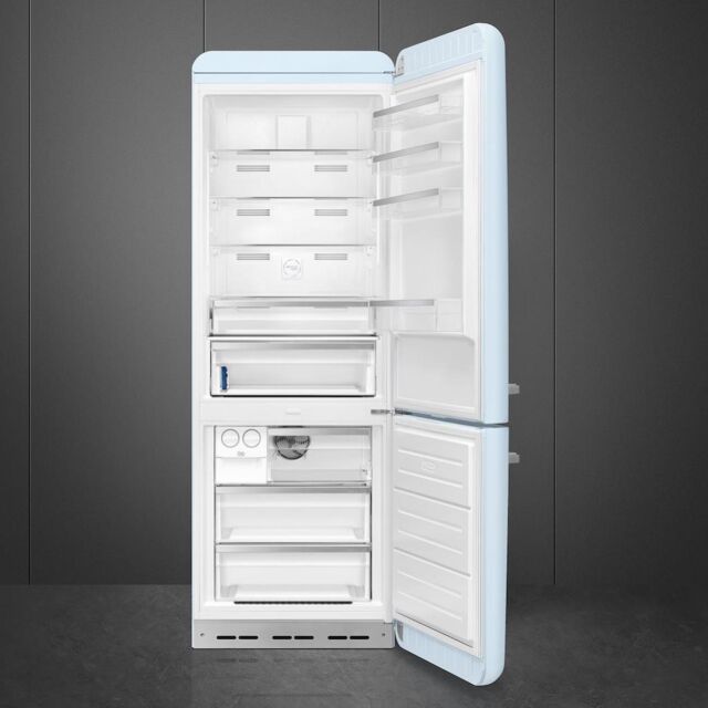 Smeg FAB38RPB5 70cm 50s Style Right Hand Hinge Fridge Freezer, Pastel Blue
