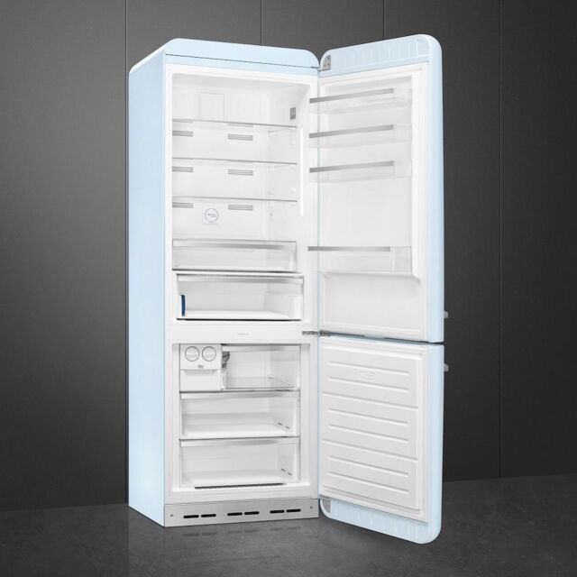 Smeg FAB38RPB5 70cm 50s Style Right Hand Hinge Fridge Freezer, Pastel Blue