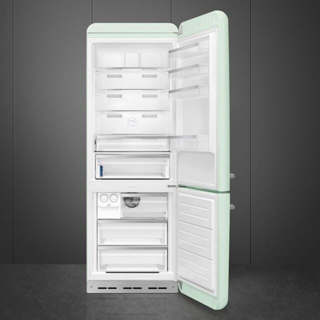 Smeg FAB38RPG5 70cm 50s Style Right Hand Hinge Fridge Freezer, Pastel Green
