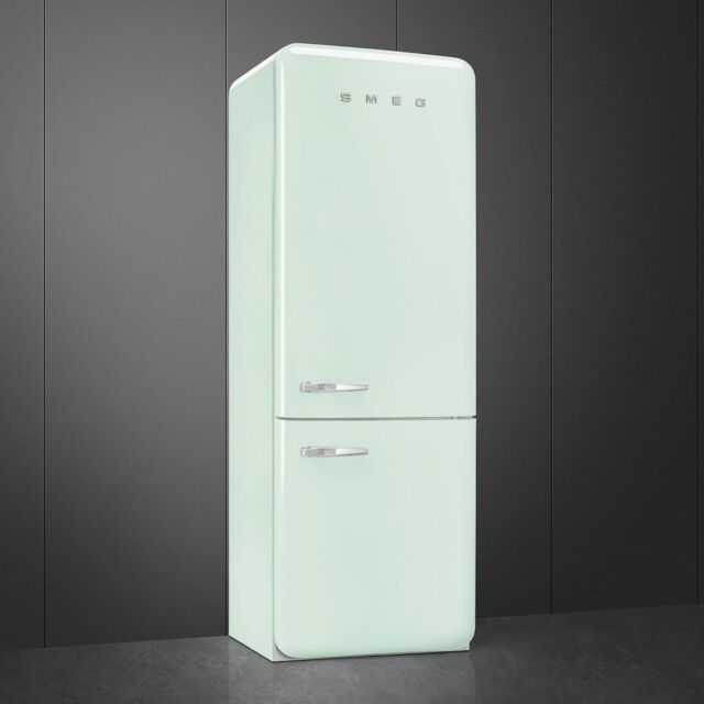Smeg FAB38RPG5 70cm 50s Style Right Hand Hinge Fridge Freezer, Pastel Green