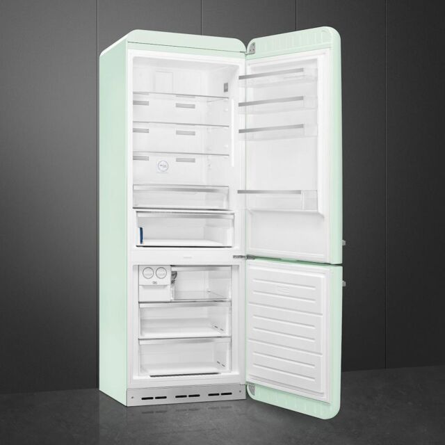 Smeg FAB38RPG5 70cm 50s Style Right Hand Hinge Fridge Freezer, Pastel Green