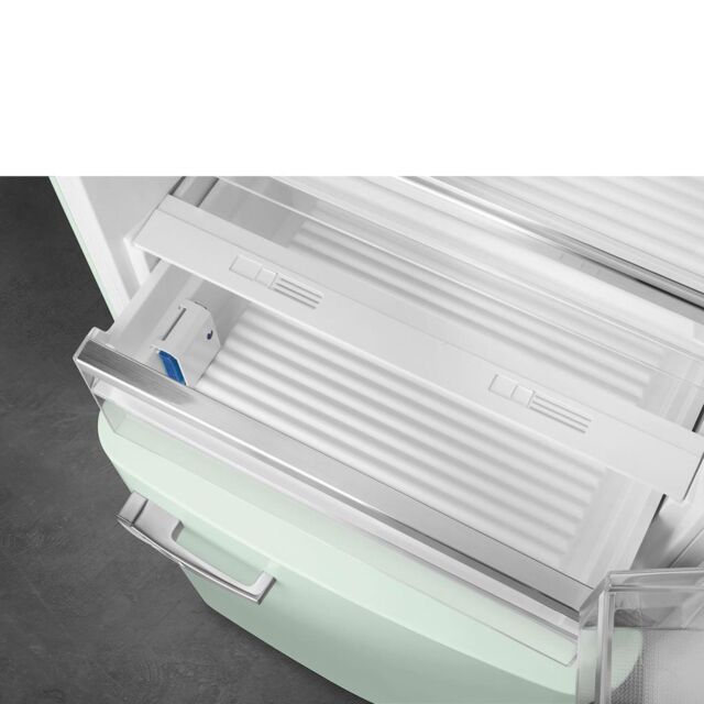 Smeg FAB38RPG5 70cm 50s Style Right Hand Hinge Fridge Freezer, Pastel Green