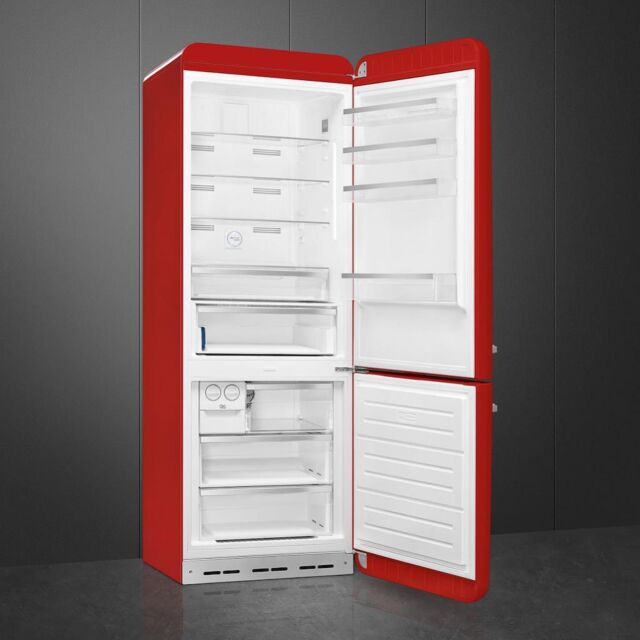 Smeg FAB38RRD5 70cm 50s Style Right Hand Hinge Fridge Freezer, Red