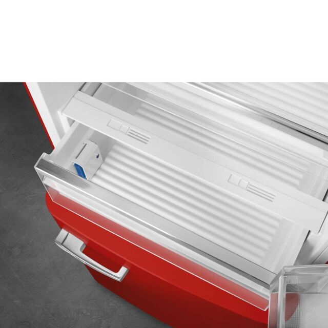Smeg FAB38RRD5 70cm 50s Style Right Hand Hinge Fridge Freezer, Red