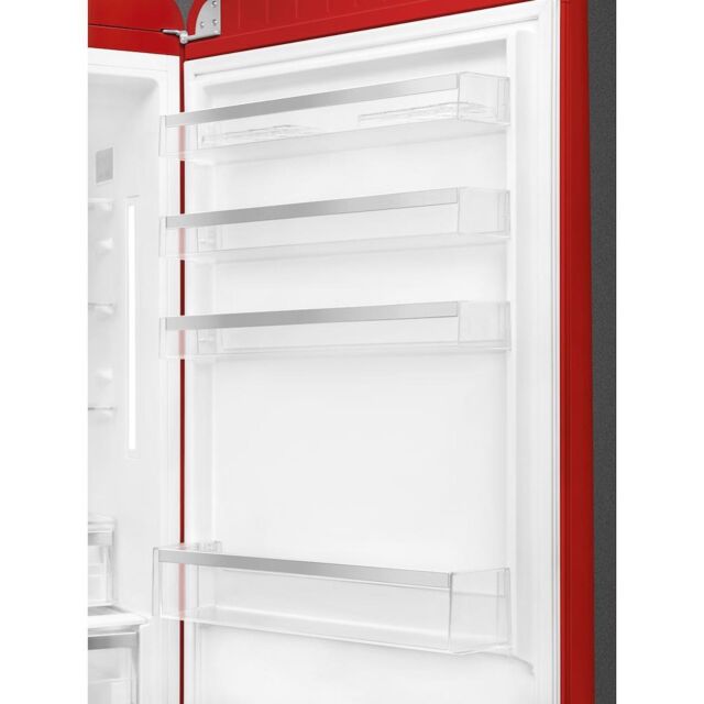 Smeg FAB38RRD5 70cm 50s Style Right Hand Hinge Fridge Freezer, Red