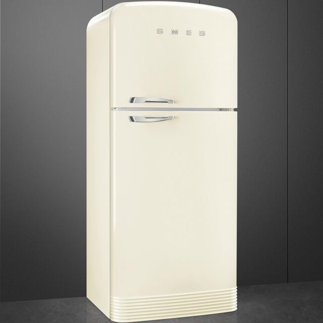 Smeg FAB50RCR5 80.4cm 50s Style Right Hand Hinge Fridge Freezer, Cream