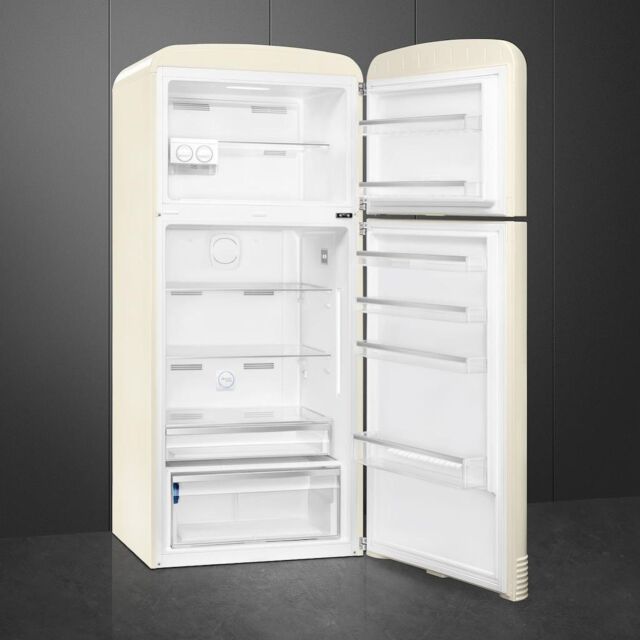 Smeg FAB50RCR5 80.4cm 50s Style Right Hand Hinge Fridge Freezer, Cream