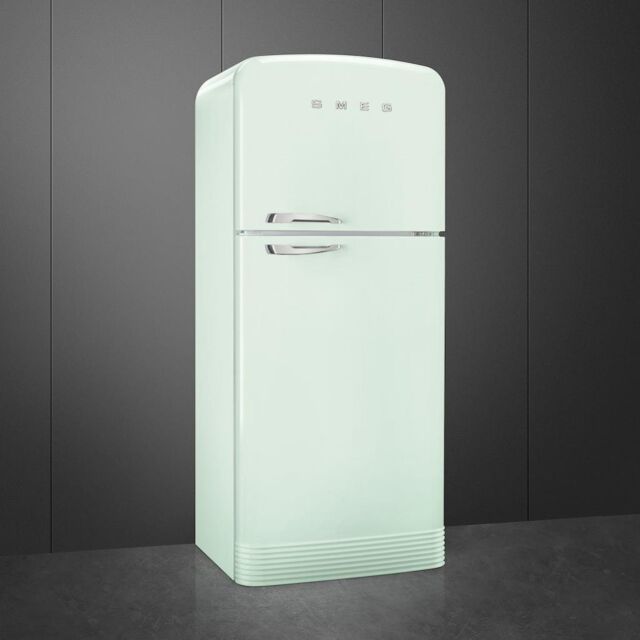 Smeg FAB50RPG5 80.4cm 50s Style Right Hand Hinge Fridge Freezer, Pastel Green