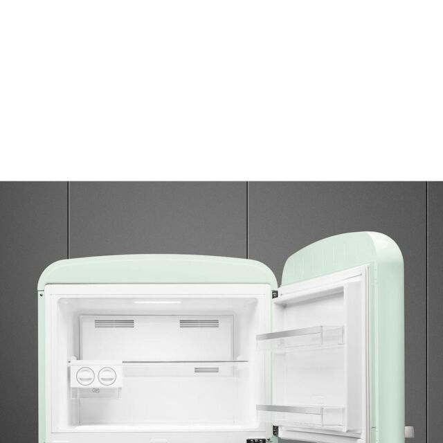 Smeg FAB50RPG5 80.4cm 50s Style Right Hand Hinge Fridge Freezer, Pastel Green