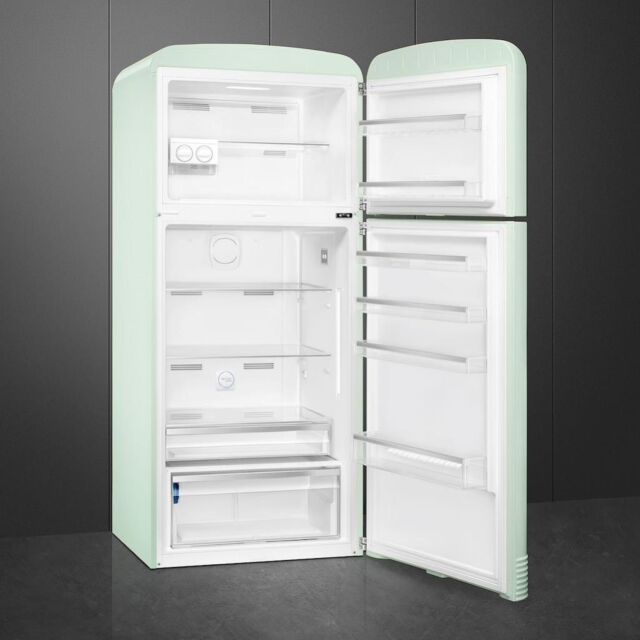 Smeg FAB50RPG5 80.4cm 50s Style Right Hand Hinge Fridge Freezer, Pastel Green