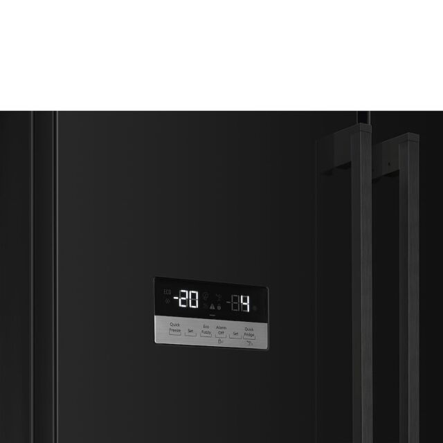 Smeg FQ55FNDF 84cm Two Door Two Drawer Fridge Freezer, Black