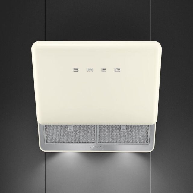 Smeg KFAB75CR 75cm 50s Style Retro Angled Hood, Cream
