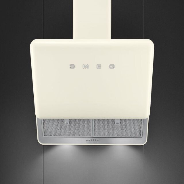 Smeg KFAB75CR 75cm 50s Style Retro Angled Hood, Cream