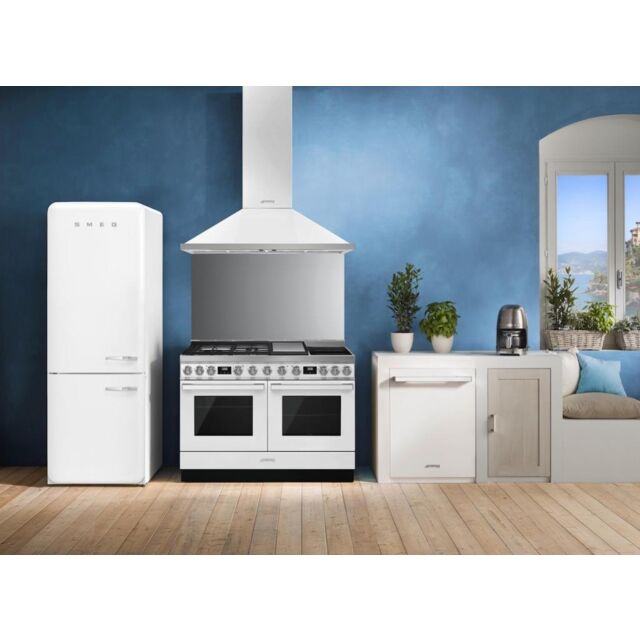 Smeg KPF12WH 120cm Portofino Chimney Hood, White