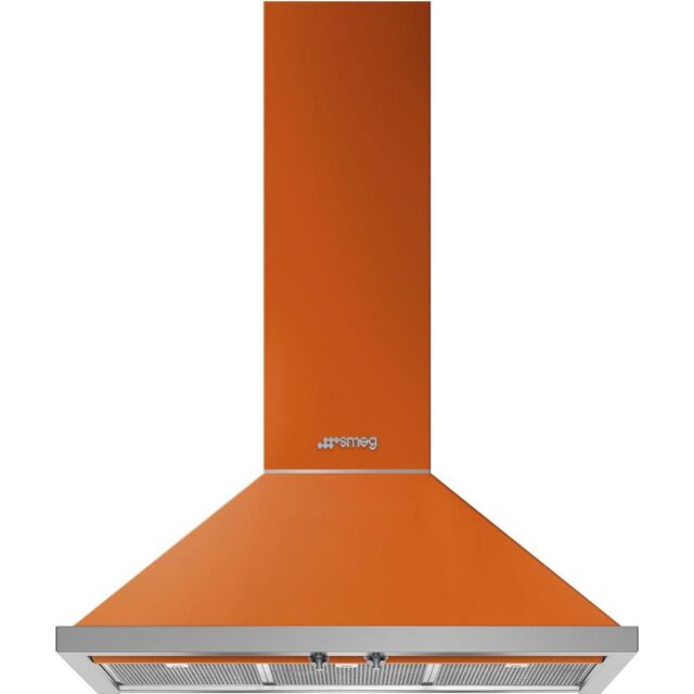 Smeg KPF9OR 90cm Portofino Chimney Hood, Orange