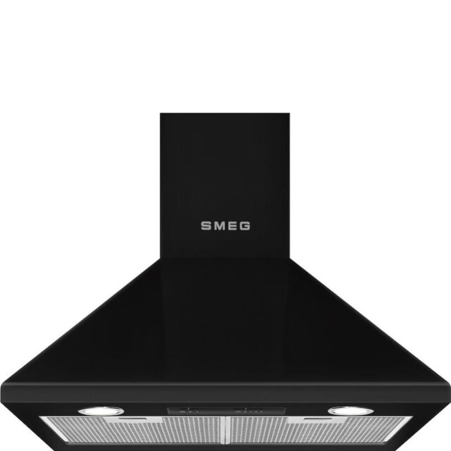 Smeg KSED65NEE 60cm Chimney Hood, Black