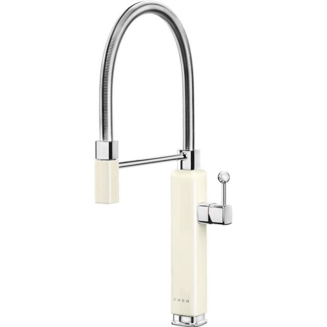 Smeg MDF50CR 50's Style Single Lever Mixer Tap - Cream