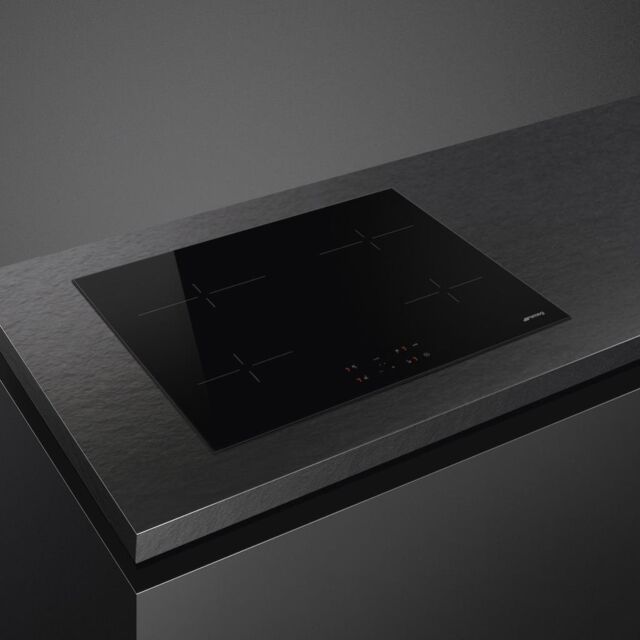 Smeg SE264TD1 60cm 4 Zone Straight Edge Glass Ceramic Hob with Touch