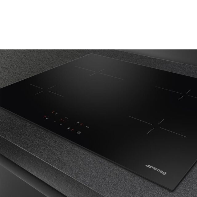 Smeg SE264TD1 60cm 4 Zone Straight Edge Glass Ceramic Hob with Touch