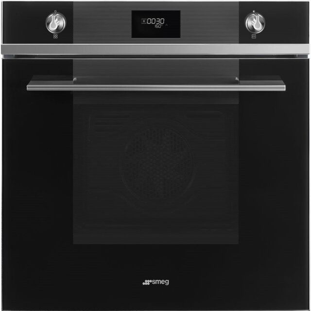 Smeg SF6101TVN1 Linea Single Oven, Black