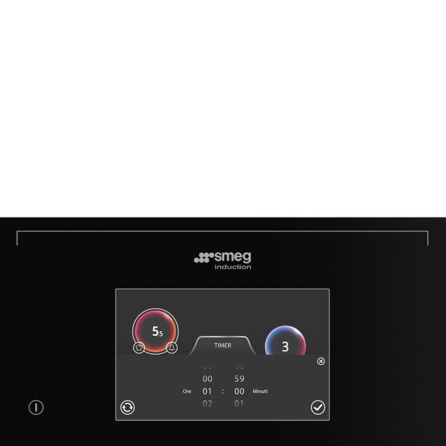 Smeg SIA1963D 90cm AREA Induction Hob, Black