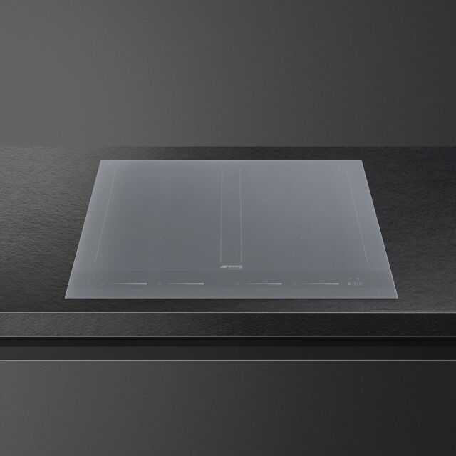 Smeg SIM1644DS 60cm Linea Induction Hob in Silver Glass with AutoVent 2.0