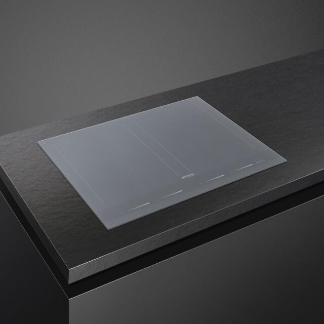 Smeg SIM1644DS 60cm Linea Induction Hob in Silver Glass with AutoVent 2.0